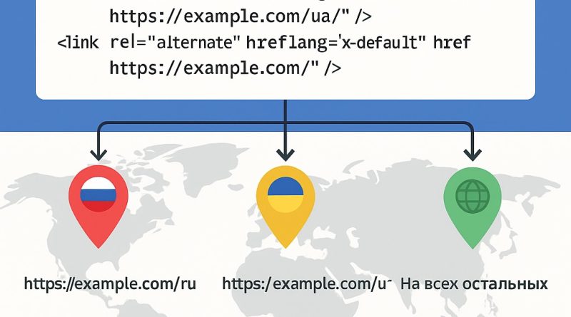схема работы hreflang для мультирегиональных сайтов